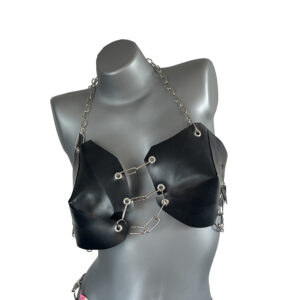 LATEX CONE BRA M-XL