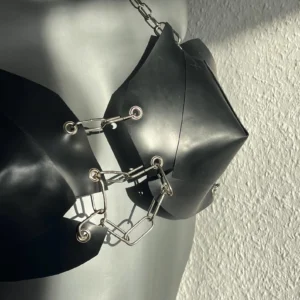 LATEX CONE BRA L-XL