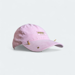 REWORKED SUEDE BASEBALL HAT W SPIKES