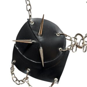 SPIKEY LATEX CONE BRA S-L