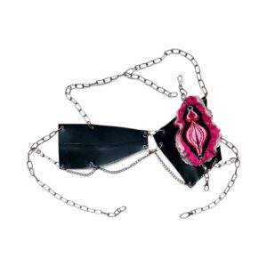 LATEX TOP w PUSSY CHARM S-M