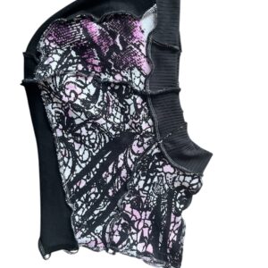 BLACK BALACLAVA WITH PRINTS M