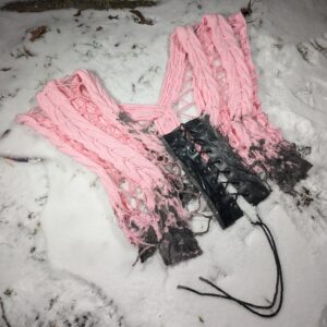 PINK HAND KNITTED CARDIGAN S-XL